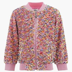 Lola + The Boys Pink Sequin Jacket